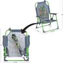Teenage Mutant Ninja Turtles Kids Outdoor Folding Beach Chair with Umbrella,Portable Camp Chair for Ages 3+, Lightweight & Compact for Beach, Camping, and Backyard