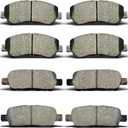 ALADICHE Front Rear Brake Pads Set Fit For 2008-2013 Nissan ROGUE, for 2009-2014 2016-2022 Nissan Maxima