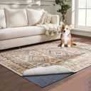 Waterproof Rug Pad, 8x10 ft Area Rug Non-Slip Carpet Pad, 1/4" Thick Non-Slip Rug Pads for All Floors and Finishes, Felt Pad for Hardwood Floors, Keeps Carpets in Place Soft and Safe
