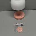 Oneach Portable Cordless Table Lamp, Rechargeable Battery Powered Lamp with Opal Glass Shade, 3-Way Dimmable LED Touch Mushroom Table Lamp for Bedroom, Bedside, Living Room, Dining Room, Patio, Pink