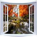 XIUYINHS Nature Forest Tapestry,Scenery Wall Mountain Tree Tapestry,for Home Office Dorm Indoor and Outdoor Decoration Large Size 59"(W) x59(L) GTCH(43)