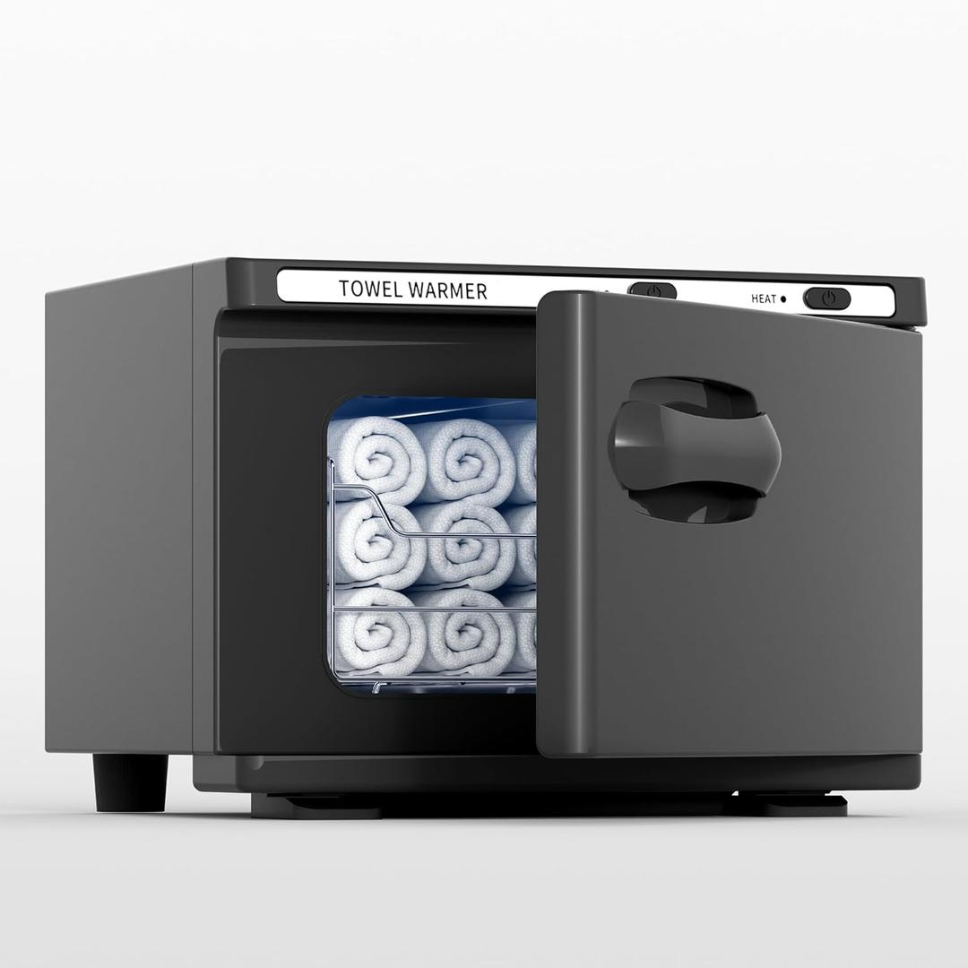 Towel Warmer, Hot Towel Warmers Spa, 8L Professional Mini Towel Warmer, Towel Warmer for Facials. (Black)