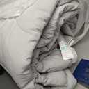 Bedsure Comforter Duvet Insert - Quilted Comforters Cal King Size, All Season Duvet, GentleSoft Down Alternative Bedding, with 8 Tabs, Gifts for Women/Men, Light Grey, California King 96 X 102 Inches