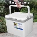 Insulated Portable Cooler, 6L Cooler Box, Camping Cooler, Insulated Hard Cooler Lunch Box with Ice Retention and Heavy Duty Handles for Food Freshness and Drink Cool
