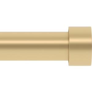 Gold Extra Long Curtain Rod 30 to 240 inch, Heavy Duty Curtain Rods for Windows with Modern End Caps, 1 inch Drapery Rods Set for Outdoor Patio, Adjustable Curtain Rod for Room, Gold