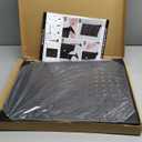 Urban Deco Portable & Adjustable Peg Board Display Stand | 17x13 Inch with 12 Hooks | Small Pegboard Quick-Setup, Metal Jewelry Organizer for Retail Stores, Craft Shows & Vendor Events (2-Pack, Black)