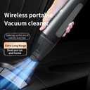 PATO Cordless Handheld Vacuum Cleaner, Mini Car Vacuum with Powerful Suction, Portable Dust Collector Matte Black