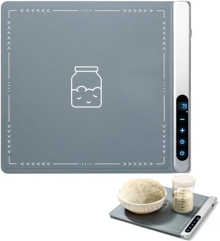 Sourdough Starter Warmer, Sourdough Starter Warming mat with Precise 1°F Thermostat Control (70-105°F),Upgrade High-tech Graphene Heating,Bread Warmer Mat with Sourdough Starter Warmer