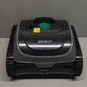 WYBOT C1 Robotic Pool Vacuum for Inground Pools, 150min Runtime Cordless Pool Cleaner, 4-in-1 Wall & Waterline Cleaning Up to 1,614Sq.ft, Smart Navigation, App Support (Gray) (Gray)