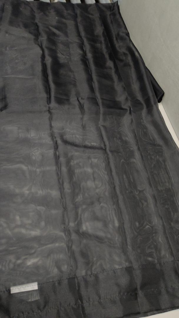 Black Sheer Non Stretch, "46x40",2Pcs