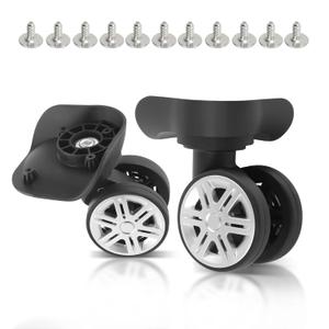 2 Pcs Luggage Wheels Replacement - Plastic Luggage Wheels, 360 Degree Rotation Spinner Suitcase Wheel, Resistant for Most Suitcase Repair