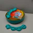 YOHOOLYO Stepping stone for kids, 5 Pack Non-Slip Child Balance Stones, Outdoor Indoor Play Toys, Rainbow Crab Design for Toddlers Kids 3-5 Gift