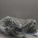 PreLit Pathway Christmas Tree(2 Pack), Artificial Christmas Urn Filler with LED Lights, Golden & Red Berries, Pine Cones, Outdoor Light Up Planter Filler Holiday Home Decor