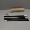 Pizza Oven Brush with Scraper, Brass Bristles Grill Brush with 33 or 47 Inch Long Handle, Pizza Oven Accessories (Medium 6")