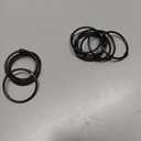 Black Shower Curtain Rings 2 Inch (12 Pack) Metal Round Ring Rustproof for Bathroom Rod