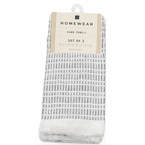 Home Wear Hand Towels Set Of 2 15x25