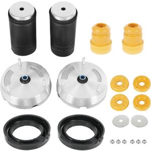 Front Strut Shock Mount Kit Upper Lower Support and Bump Stops Compatible with 2007-2014 BMW X5 xDrive30i X6 xDrive50i Replaces 31336788776, 31336774738（14Pcs)