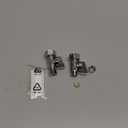 2 Pack Chrome Brass (1/2" Nominal Comp) 5/8" OD Comp x 3/8 Inch OD Compression Quarter Turn Water Straight Angle Stop Valve Shut Off