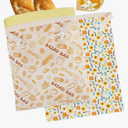 2-Pack Reusable Beeswax Bread Bags - Large 17x13 Inch for Sourdough & Homemade Bread Storage | All-Natural Beeswax Preservation, Eco-Friendly Cotton Food Bags - Easy to Clean & Daily Use