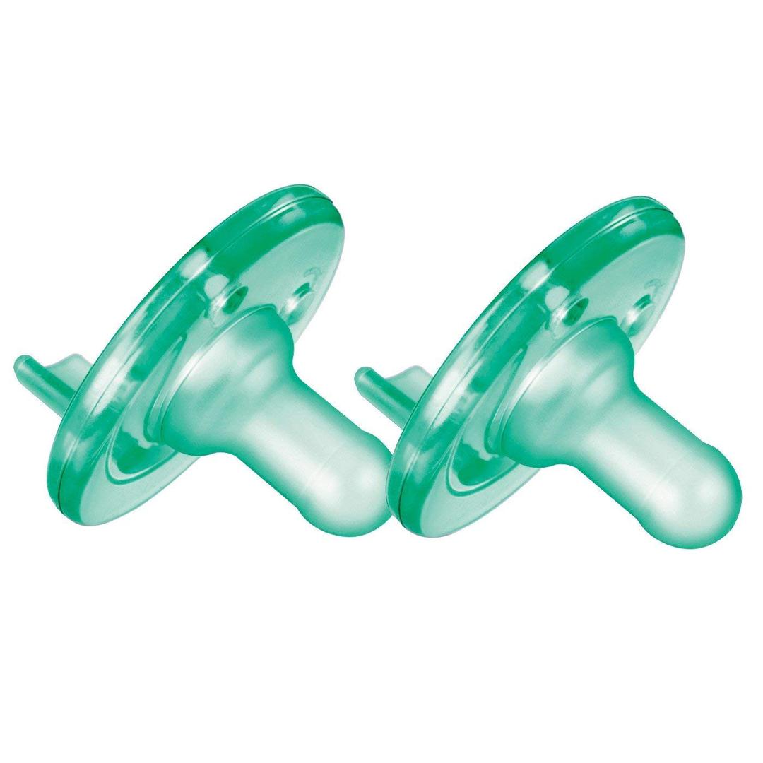 Philips AVENT Soothie Pacifier, Green, 0-3 Months, 3 Count