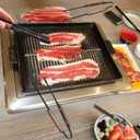 Exquisite Lightweight Cooking Tongs - 304 Stainless Steel & Walnut Wood, Comfortable Grip, Non-Slip Design, High Heat Resistant - Ideal for Light and small food, Kitchen Plating, Korean BBQ, 9-Inch