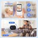 Room Monitors for Elderly Monitor with Camera And Audio, 2-Way Talk Baby Monitors for Elderly, Med Reminder and Temp Sensor Senior Monitor for Adult, No Wifi/App Caregivers Cameras for Senior
