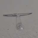 iDesign 22300 Plastic Plastic Suction Squeegee with Storage Hook Shower, Window, and Mirror Accessory for Master, Guest, Kids' Bathroom Cleaning, 12" x 10", Clear