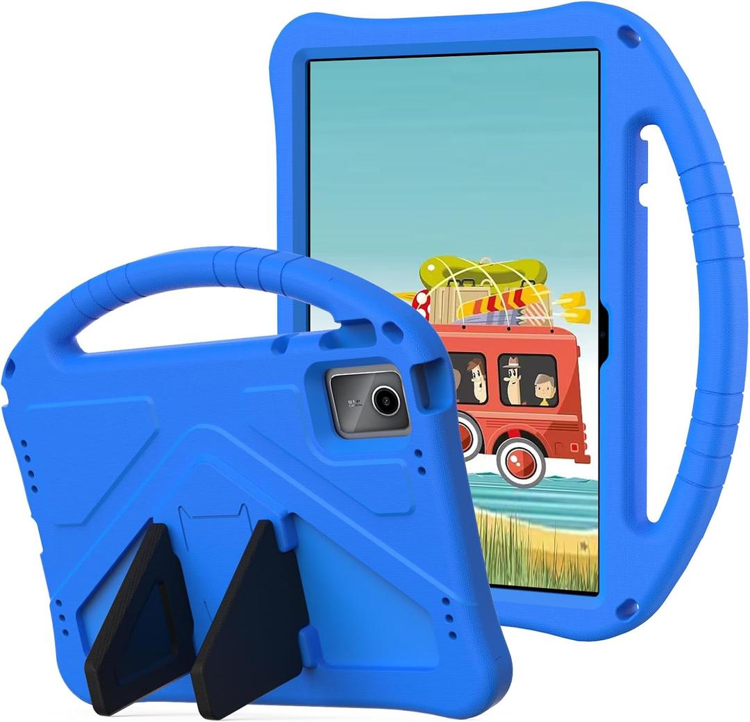 YRH for Lenovo Idea Tab 11 Case 2025 (TB336) / for Lenovo Tab M11 Case 2023 (TB330), Kids EVA Shockproof Tablet Cover with Stand Handle, Blue