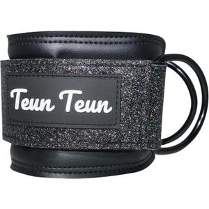 2 x Glitter Ankle Straps for Cable Machine, Women's Glute Kickback Attachments, Gym Cable Straps for Booty Workout, Leg Extension & Hip Abductors