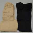 2 Pairs Compression Stockings for Women & Men,20-30mmHg Thigh High Compression Socks,Closed Toe Medical Compression Socks with Silicone Dot Band-Best Support for Nursing Sports Varicose Veins (X-Large)