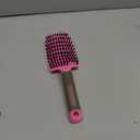 Bsisme Hair Brush, Curved Vented Brush for Faster Blow Drying, Professional Styling Hair Brushes for Women and Men, Paddle Detangling Brush for Wet Dry Curly Thick Straight Hair, Pink