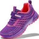 UBFEN Kids Sneakers Boys Girls Tennis Shoes for Running Athletic Walking Gym Sports Lightweight Breathable (2 Big Kid)