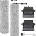 Accessory Set for Tineco iFLOOR 5 Breeze Complete Wet/Dry All-in-One Vacuum Cleaner Replacement Parts, 2 Brush Rollers + 2 Filters + 1 Cleaning Brush