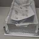 Simple Houseware Stackable Cabinet Basket Drawer Organizer, White (1-Tier)