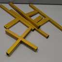 Heavy Plant Stand for 10"-16" Plant Pot Indoor Outdoor Corner, Adjustable Metal Heavy Duty for Large Pot (Golden 1 Pack)