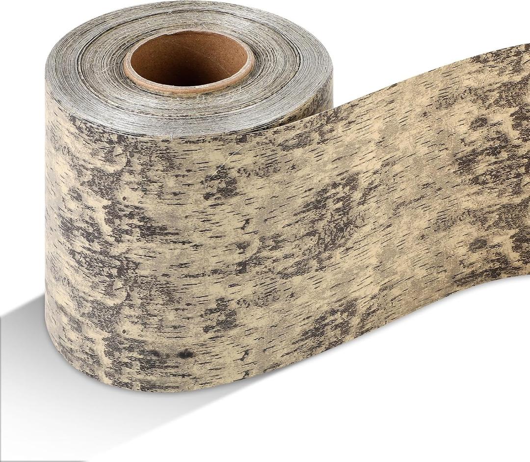 Syhood Outdoor Ribbon Poly Satin Ribbon Floral Craft Decoration Aspidistra Leaf Riband Easter Holiday Outdoor Decorating(4 Inch X 49 Yards,Wood Color)