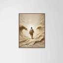 HUNGMETALWORKS98 Walk of Christ, Christian Art, Jesus Walking on Water, LDS Painting, Jesus Christ Walk on Water, Picture of Jesus (Unframed) (16"L x 24"W, Poster 17)