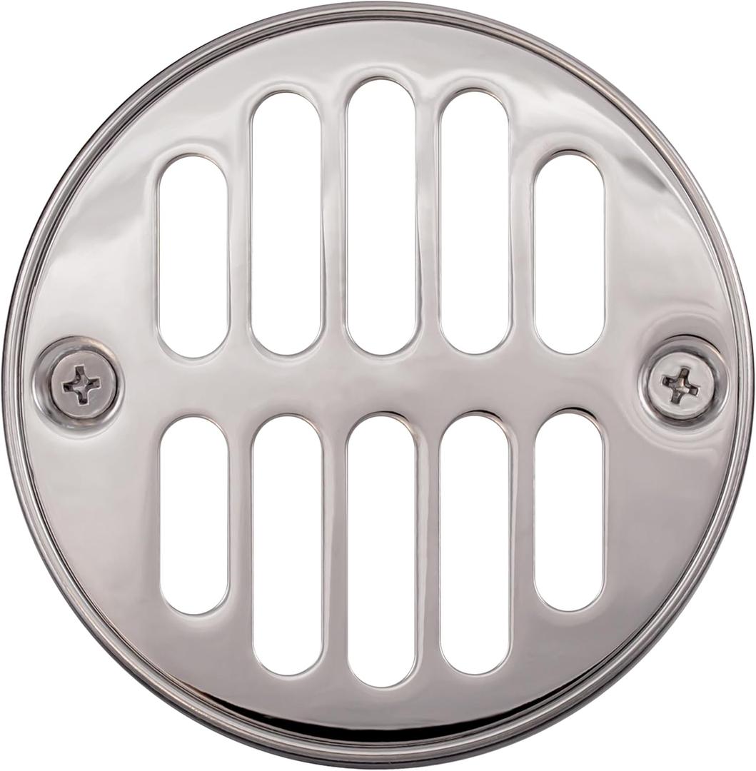 Westbrass Shower Strainer Set with Screws, Grill and Crown, Polished Chrome, D312-26
