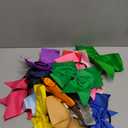 16PCS 8" Large Cheer Hair Bows Ponytail Holder Elastic Band Handmade for Cheerleading Teen Girls College Sports (Multi-colored, 1 Count (Pack of 16))