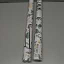 2 x Dimoon 17.3''x78.7''Peel and Stick Wallpaper Renter Friendly Contact Paper Floral Wallpaper Wall Art Waterproof Kitchen Bathroom Cabinet Drawers Thickening Waterproof Stick on Paper Pink Vinyl Wrap (White & Green)