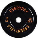 Fitvids 2-Inch Olympic Bumper Plate, Perfect Weight Plate for Weightlifting and Strength Training, 15 LB