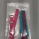 Maledan Sport Band Compatible with Fitbit Charge 5 Bands/Charge 6 Bands for Women Men, Waterproof Silicone Slim Thin Wristband Replacement for Fitbit Charge 5 Fitness Tracker, 3 Pack Fuchsia/Rose/Teal