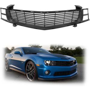 Front Bumper Grille Primed Compatible with 2010-2015 Camaro SS LT ZL1 Replaces 92243533