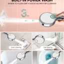 SunCleanse Filtered Shower Head with Handheld, 9-Spray Setting Detachable Showerhead with Filters, Shower Head for Hard Water - Filtered Chlorine, Improve Skin and Hair Texture, Chrome