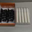 PChero 10 PCS Window Candles with Dusk to Dawn Sensor, 7.2" Flameless Taper Candles Battery Operated with Black Holders, LED Candle Sticks Christmas Window Lights for Home Christmas Holiday Decor