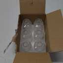 ComSaf Small Vases for Flowers Mini Clear Glass Bud Vases in Bulk, 5.2 inch Tall Mini Flower Vase, Vases for Centerpiece, Ribbed Vase, Wedding Table Ceterpiece, Home Decor, Housewarming Gift (Clear) (6 Pcs)