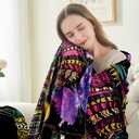 Vencede Elephant Blanket Adult Elephant Throw Blankets for Women Elephant Gifts for Women Girls Baby Kids Soft Elephant Blankets Fuzzy Elephant Blanket Used for Sofa, Couch Chair, Bed60"x80"