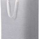 Lifewit Laundry Hamper Large Collapsible Laundry Basket, Freestanding Waterproof Clothes Hamper Storage with Easy Carry Handles for Clothes in Bedroom Bathroom College Dorm for Adults, Grey, 125L, 2 pack
