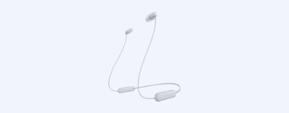 Sony WI-C100 Wireless In-ear Headphones, White