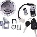 AIVWUMOT Ignition Switch Fuel Gas Cap Key Lock Set 35010-K26-B03 Compatible with HONDA Grom MSX125 M2 & M3 35010-K26-B02